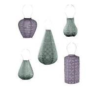Lumiz Lampion op zonne energie   Solar tuinverlichting   Toscana Set   3 stuks