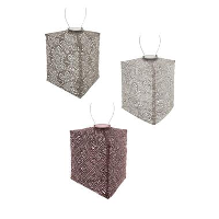 Lumiz Lampion op zonne energie   Solar tuinverlichting   Triangle Set   3 stuks