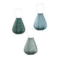 Lumiz Lampion op zonne energie   Solar tuinverlichting   Tulip Set   3 stuks