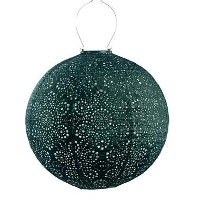 Lumiz Solar Buitenlampion Fiore Rond   Solar Tuinverlichting   40 cm   Groen