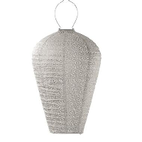 Lumiz Solar Buitenlampion Sashiko   Solar Tuinverlichting   XL   Licht Taupe