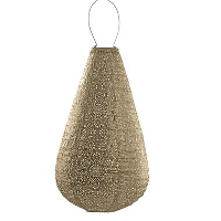 LUMIZ Solar Lampion Fiore Drop   28 cm   Goud