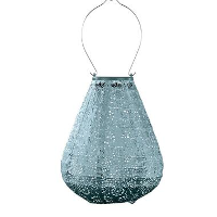 LUMIZ Solar Lampion Fiore Tulip   20 cm   Grijs Blauw