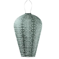 LUMIZ Solar Lampion Lace Balloon   XL   Sage Green