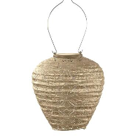 LUMIZ Solar Lampion Mandela Balloon   20 cm   Goud