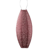 LUMIZ Solar Lampion Paisley Long Oval   20 cm   Koper