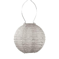 LUMIZ Solar Lampion Spectare Rond   20 cm   Licht Taupe