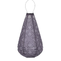LUMIZ Solar Lampion Topaze Drop   28 cm   Lichtpaars