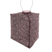 LUMIZ Solar Lampion Topaze Triangle   28 cm   Plum