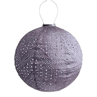 LUMIZ Solar Lampion Verso Rond   40 cm   Paars