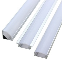 Lustreon 50cm Aluminum Channel Holder For Led Strip Light Bar Under Cabinet Lamp