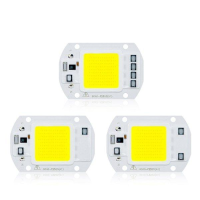LUSTREON AC110V / 220V 20W 30W 50W Wit / Warm Wit COB LED Chip 40X60mm voor DIY Flood Light