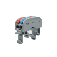 LUSTREON Quick Splitter 2 In 2 Out Wire Connector Verwijderbare Beugel Universele Bedrading Kabel Connector Push in Cond