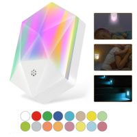 LUSTREON RGB LED afstandsbediening Dimbaar Plug in Nachtlampje Thuis Trap Hal Keuken Slaapkamer
