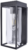 Lutec 6988804012 FLAIR Wandlamp op zonne energie met bewegingsmelder LED E27 3 W Zwart