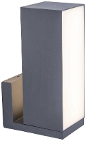 Lutec CUBA 6939412011998 Buitenlamp met bewegingsmelder (wand) 13 W Antraciet