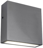 Lutec GEMINI XF 6939412011875 LED buitenlamp (wand) 9.2 W RVS