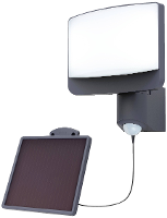 Lutec SUNSHINE 6925604345 Wandlamp op zonne energie met bewegingsmelder LED LED 11.00 W Antraciet
