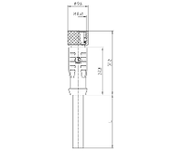 Lutronic 1031 Sensor/actuator connector, geassembleerd M8 Aantal polen (sensoren): 4 Koppeling, recht 5.00 M 1 stuk(s)