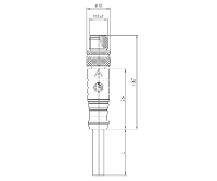 Lutronic 1054 Sensor/actuator connector, geassembleerd M8 Aantal polen (sensoren): 4 Stekker, recht 2.00 M 1 stuk(s)