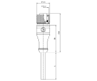 Lutronic 1065 Sensor/actuator connector, geassembleerd M12 Aantal polen (sensoren): 4 Koppeling, recht 2.00 M 1 stuk(s)