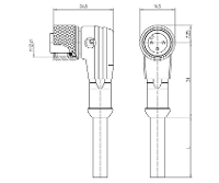 Lutronic 1069 Sensor/actuator connector, geassembleerd M12 Aantal polen (sensoren): 4 Koppeling, haaks 10.00 M 1 stuk(s)