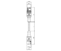 Lutronic 1095 Sensor/actuator aansluitkabel M12 Aantal polen (sensoren): 4 Stekker, recht 5.00 M 1 stuk(s)