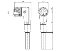 Lutronic 1121 Sensor/actuator connector, geassembleerd M12 Aantal polen (sensoren): 12 Koppeling, haaks 5.00 M 1 stuk(s)