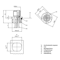 Lutronic 1239 Sensor/actuator inbouwconnector M12 Aantal polen (sensoren): 8 Stekker, inbouw 0.50 M 1 stuk(s)