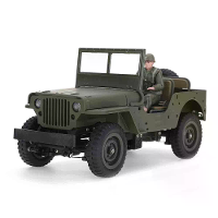 LUXINGZHE 2506 1 RTR 1/16 2.4G 4WD 1941 Willys MB voor Jeep Militaire Truck Off Road Klimmen LED Licht Legering Carrosse