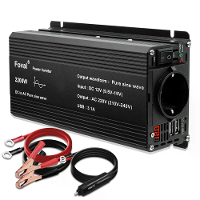 Lvyuan DC12V naar AC 220V 800W (2200W piek) Power Auto Converter EU Plug Foval Puur Sinusvormig LED Display Voltage Tran