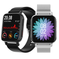 LYNWO M96 1.54 Full Touch HD Gebogen scherm Bluetooth oproep Dual UI menu Muziek afspelen Sporttraining Harts