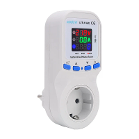 LYS 1 VAE Metering Protector Socket EU Plug met Groot LED Display Huidige Spanning Energie Monitor Over  en Onder Spanni
