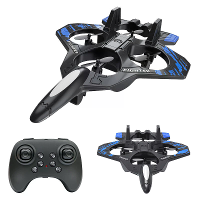 LYZRC L101 2.4G EPP Hover Fighter Glider Eén Toets Cirkel 360° Rol 4 Turbofans 4CH LED RC Drone Vliegtuig Quadcopter Stu