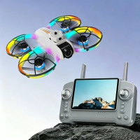 LYZRC L8 PRO WiFi FPV met LCD scherm Controller HD camera Servo gimbal 360° obstakelvermijding Cirkel bescherming LED li