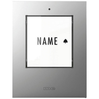 M e modern electronics 41302 Zender voor Draadloze deurbel Verlicht, Met naambord