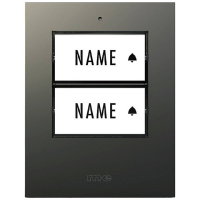 M e modern electronics 41305 Zender voor Draadloze deurbel Verlicht, Met naambord
