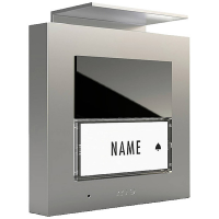 M e modern electronics ADV 1010 S Vistadoor Buitenunit voor Buitenunit (audio) voor deurintercom Kabelgebonden Eengezinswoning Zilver