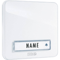 M e modern electronics KTA 1 W Belplaat Met naambord 1 voudig Wit 12 V/1 A