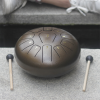 10 Stalen Tongue Drum 11 Notes Handpan Drum Tankdrum Instrument + Bag & Mallets