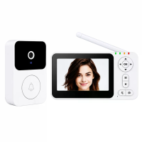 M17A Draadloze Video Intercom Deurbel 720P HD 4,3 inch scherm 120° breedtehoek 2,4G WiFi Nachtzicht Tweewegintercom 1000