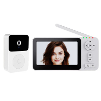 M17W Slimme Video Deurbel in Dual Mode met 4,3 inch IPS scherm 720P HD 100° kijkhoek 2 4G WiFi Tuya Smart Life app Twee 
