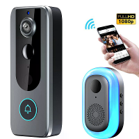 M20 1080P Tuya WiFi Videodeurbel 155° Brede Kijkhoek Intelligente Nachtzicht 2 weg Audio IP65 Waterdicht APP Remote Moni