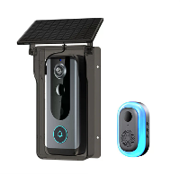 M20 Tuya Slimme Deurbellencamera met Zonnepaneeldak 1080P Video Intercom Bewegingsdetectie Nachtzicht IP65 Waterdicht Dr