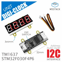 M5Stack Digi Clock Display 2,1 inch 4 bit 7 segments LED buismodule