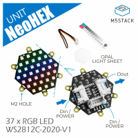 M5Stack NeoHEX zeshoekig RGB LED lichtbord WS2812C 2020 V1 37 lampkralen