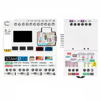M5Stack StamPLC controller +INA226AIDGSR IO module met M5StampS3 ESP32 S3FN8 8 opto geïsoleerde digitale ingangen 4 rela