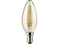 Mã¼ller Licht Led Lamp E14 Kaars 2.2 W = 17 W Goud Energielabel: A+ Filament / Retro Led 1 Stuks