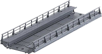 Märklin 074618 H0 Oprit 1 spoor H0 Märklin C rails (met ballastbed) (l x b) 180 mm x 64 mm