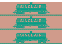 MÃ¤rklin 45664 H0 3 delige set Amerikaanse ketelwagen van de sinclair oil
